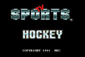TV Sports Hockey Title Screen